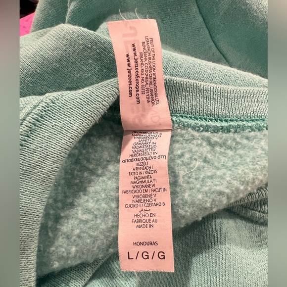 JERZEES women light green “gozo para el viaje”sweatshirt /size L - Picture 2 of 6